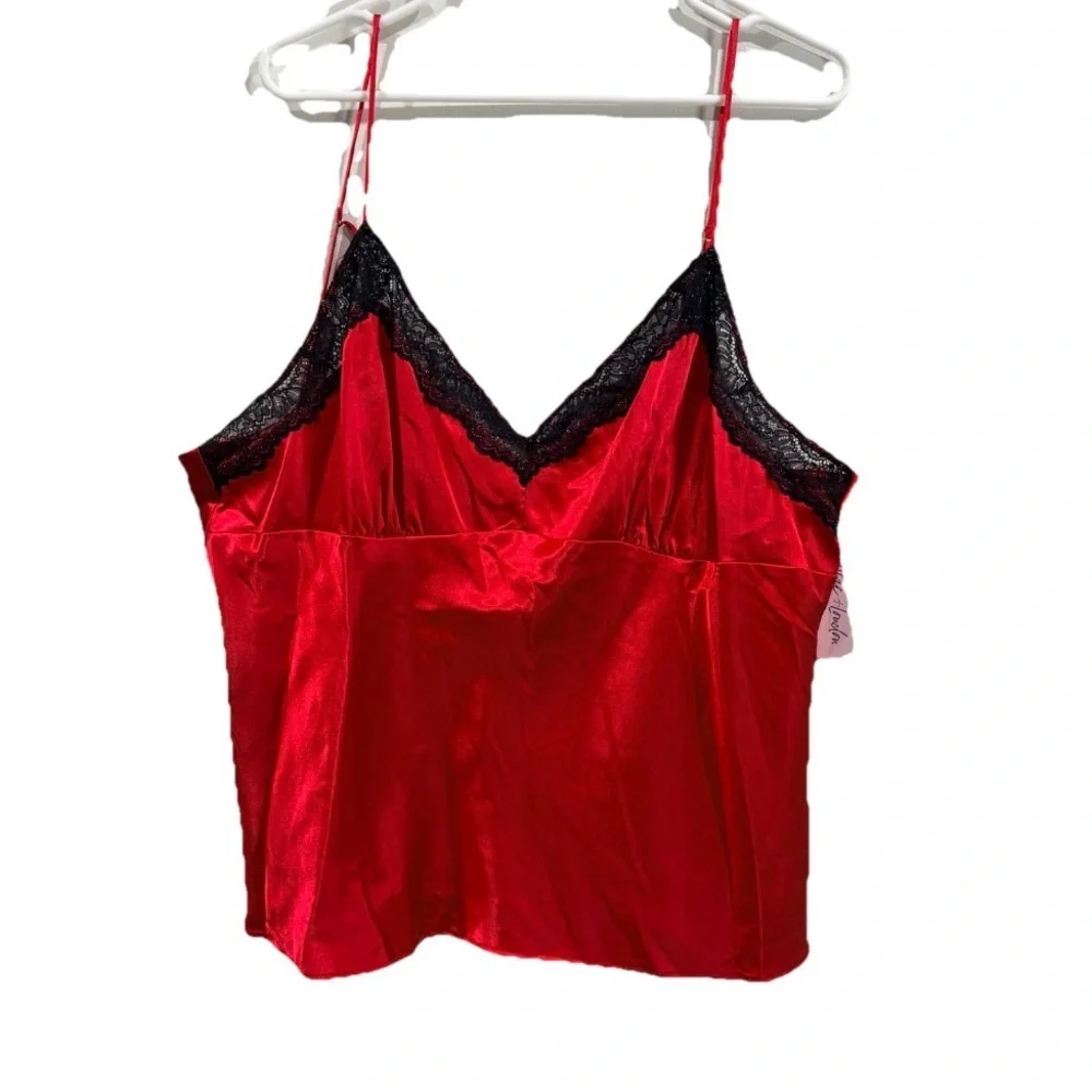 Women’s Satin Lace Pajama Set Winter Loungewear Size XXL Romantic‎